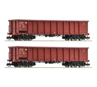 Roco 6680016 TT Lot de 2 wagons de marchandises ouverts DB, Ep. IV