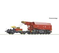 Roco 7310070 Grue rotative numérique ferroviaire H0 (DCC) La Deutsche Bahn avec de véritables fonctions opérationnelles