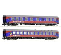 Roco 74027 Lot de 2 voitures de voyageurs H0 de la BTE