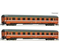 ROCO 74033 - H0 1:87 - Voitures de passagers FS de 1° Cl EC ''Monte Cenis'' Eurofima