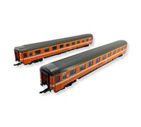 Roco 74033 Set “ Ec Mont Cenis ”, 2 Eurofma FS Télévision 1a Cl. Orange