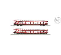 Roco 77047 - H0 1:87 - Carro Bisarca Transport Auto Type DDm De La BTE D'Époque