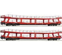 Roco 77047 H0 Lot de 2 chariots de transport de voiture BTE, Ep. VI