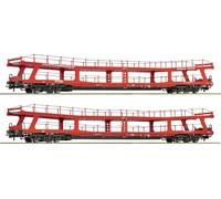 Roco 77047 SET de 2 wagons de transport de voiture H0 de la TouristikExpress