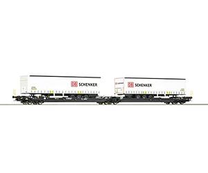 Roco 77390 H0 Chariot articulé Double Poche T3000e de Transport combiné