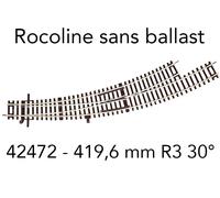 ROCO Aiguillage courbe à gauche BWl3/4 30 degrés - ROCO 42472