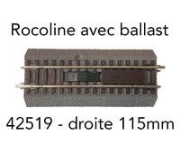 42519 Ss Roco Rail Droit MM 115 Avec Möller Minimum Électrique De Start Set