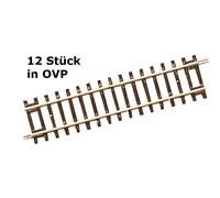 Roco H0 42411 - Diagonalgerade DG1, Longueur 119mm (12 Pièce) Produit Neuf