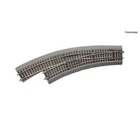 Roco H0 42572 Aiguillage coudé gauche BWL 3/4 avec lit, (R3) / 30 ̊ - NEUF...