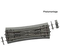 Roco H0 42595 Aiguillage double croisement DKW15 avec lit, longueur 230 mm,...