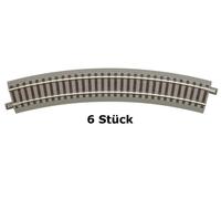 Roco H0 61123 - Bogengleis R3 (6 Pièce en Emballage D'Origine) Produit Neuf