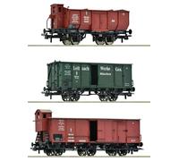 Roco H0 6600223 Lot de wagons de marchandises de K.Bay.Sts.B 3 pièces -...
