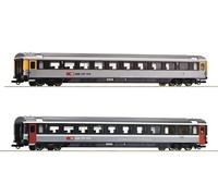 Roco H0 74023 Lot de wagons de trains rapides "EuroCity 7" des CFF - NEUF +...