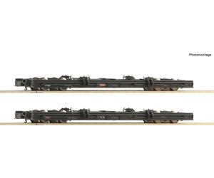 Roco H0e 34068 Lot de chariots roulants à voie étroite de la CSD - NEUF + emb...