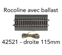 Rail de raccordement (H0) Voie Rocoline (avec ballast) Roco 42521 1 pc(s)