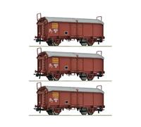 ROCO Set 3x wagons à toit coulissant, SNCF ép IV - HO 1/87 - ROCO 6600173