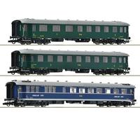 Roco Set de 3 wagons pour train rapide DR - 6200036