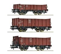 ROCO Set de 3x wagons tombereaux DB ép. III - HO 1/87 - ROCO 6600303