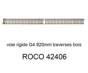ROCO Voie rigide 920 mm traverse bois - ROCO 42406