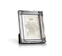 Rococo by Casa Chic - Cadre Photo 13x18 cm - Vitre en Verre avec Passe-Partout pour Photo 10x15 cm Inclus - Style Baroque - Argent