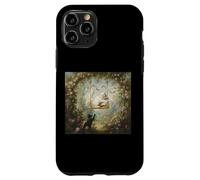 Rococo Chat sur balançoire Vintage Jardin Inspiré Fragonard Coque pour iPhone 11 Pro