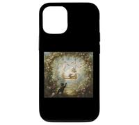 Rococo Chat sur balançoire Vintage Jardin Inspiré Fragonard Coque pour iPhone 12/12 Pro