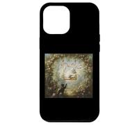 Rococo Chat sur balançoire Vintage Jardin Inspiré Fragonard Coque pour iPhone 12 Pro Max