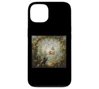 Rococo Chat sur balançoire Vintage Jardin Inspiré Fragonard Coque pour iPhone 13