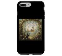 Rococo Chat sur balançoire Vintage Jardin Inspiré Fragonard Coque pour iPhone 7 Plus/8 Plus