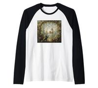 Rococo Chat sur balançoire Vintage Jardin Inspiré Fragonard Manche Raglan