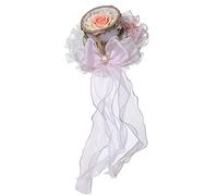 Rococo Style Lolita Mini chapeau haut de forme sur bandeau fleur mariage cocktail thé pince à cheveux (rose)