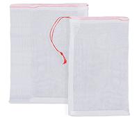 Rocutus Lot de 100 sacs de protection réutilisables avec cordon de serrage, 15,2 x 25,4 cm, moustiques, insectes, oiseaux, filet en nylon pour verger et jardin