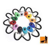 Rocutus Lot de 12 clickers ovales colorés pour dressage de chien avec sangle de poignet, anneau de dressage pour animal domestique, dressage de chien, chat, cheval, animaux de compagnie