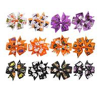 Rocutus Lot de 12 épingles à cheveux avec nœud pour Halloween