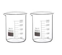 Rocwing - Verre doseur en verre borosilicate 3.3 (250 ml, 2 dans un pack)