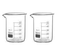Rocwing - Verre doseur en Verre Borosilicate 3.3 (50 ML, 2 dans Un Pack)