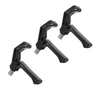 Rod de pêche en plastique Gripper Big Opening Fish Fish Polt Polder Bracket Support Tool pour la pêche (Noir)