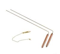 Rod de Sourcier pour cuivre 2PCS et Pendule pour Trouver Eau Métaux Précieux - Équipement Exploration Extérieur 34x10cm