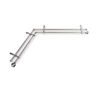 Rod Desyne Tige Double Angle pour fenêtre d'angle Noir 13,5 x 40,6 cm, Nickel satiné, 28-48"
