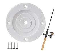 Rod Holder Cover Gasket, Flexible Fishing Rod Bracket Seal, 5.12x3.94 inches Multi-Functional Boat Accessory for Casting Support and Deck Protection, Beginners, Enthusiasts