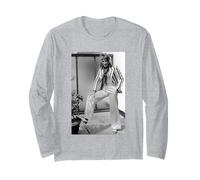 Rod Stewart Faces Singer Veste rayée Pose 1975 Manche Longue