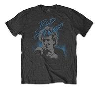 Rod Stewart - T-Shirt # M Grey Unisex # Scribble Photo [Import]