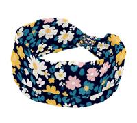 RODAILYCAY Bandeaux extensibles pour femmes, accessoires pour cheveux, motif petites fleurs, large et doux pour yoga, entraînement, sport, course à pied, voyage