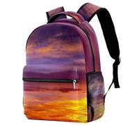 RODAILYCAY Cloudy Sky Dawn Sac à dos de voyage pour ordinateur portable de 40,6 cm Grand sac à dos d'école pour adolescents, garçons et filles, sac d'ordinateur imperméable