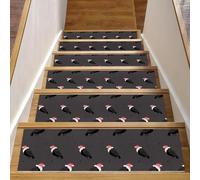 RODAILYCAY Condor Lot de 15 tapis d'escalier antidérapants pour marches en bois, tapis d'escalier d'intérieur pour personnes âgées, enfants et chiens