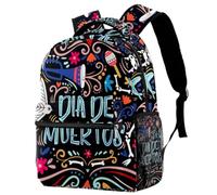 RODAILYCAY Day of the Dead Skull Sac à dos d'école, sac à dos imperméable, sac à dos décontracté, sac à livres, sac d'ordinateur portable pour homme et femme, Multicolore 8., 29.4x20x40cm/11.5x8x16 in