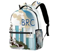 RODAILYCAY Joli sac à dos d'école pour filles et garçons, statue du Bronx, grand sac à dos pour l'école, sac à dos de voyage léger pour ordinateur portable