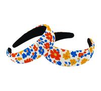 RODAILYCAY Lot de 2 bandeaux antidérapants pour femme, motif floral coloré, jolis bandeaux à cheveux larges et épais