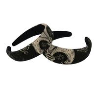 RODAILYCAY Lot de 2 bandeaux larges pour femme, motif iris, ethnique, vintage, abstrait, iris, antidérapants, jolis bandeaux épais, accessoires pour cheveux