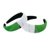 RODAILYCAY Lot de 2 bandeaux rembourrés pour femmes et filles - Nain de la Saint-Patrick - Vert - Tendance - Épais - Larges - En velours - Accessoires pour cheveux